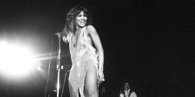 Tina Turner performs on stage with Ike and Tina Turner in Amsterdam, Netherlands, 1971. (Photo by Gijsbert Hanekroot/Redferbs)