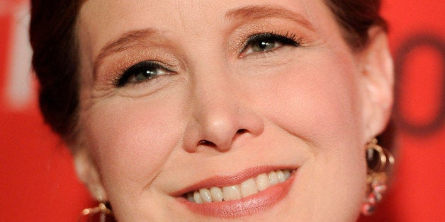 Author Ann Patchett attends the TIME 100 gala, celebrating the 100 most influential people in the world, at the Frederick P. Rose Hall on Tuesday, April 24, 2012 in New York. (AP Photo/Evan Agostini)