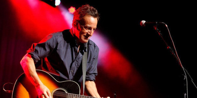 NEW YORK, NY - NOVEMBER 06: Bruce Springsteen performs at the 7th annual 'Stand Up For Heroes' event at Madison Square Garden on November 6, 2013 in New York City. (Photo by Jemal Countess/Getty Images)