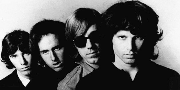 FILE--Undated file photo shows the Rock-band 'The Doors' : John Densmore, Robbie Krieger, Ray Manzarek and Jim Morrison. (from left) (AP Photo/ho)