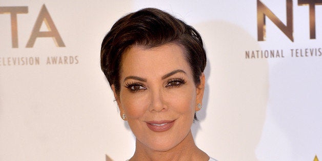 LONDON, ENGLAND - JANUARY 21: Kris Jenner poses in the winners room at the National Television Awards at 02 Arena on January 21, 2015 in London, England. (Photo by Anthony Harvey/Getty Images)