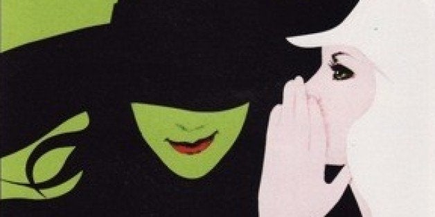 Travis and I were running late... literally.
I huffed and puffed as we ran down Broadway to get to the theatre...
Wicked