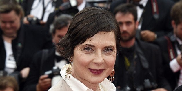 Italian actress and director and President of the Un Certain Regard Jury Isabella Rossellini poses as she arrives for the screening of the film 'An' during the 68th Cannes Film Festival in Cannes, southeastern France, on May 14, 2015. AFP PHOTO / LOIC VENANCE (Photo credit should read LOIC VENANCE/AFP/Getty Images)