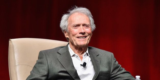 LAS VEGAS, NV - APRIL 22: Recipient of the Fandango Fan Choice award for Favorite Film of 2014, 'American Sniper,' Clint Eastwood speaks onstage during CinemaCon and Warner Bros. Pictures Present ÂThe Legend of Cinema Luncheon: A Salute to Clint EastwoodÂ at Caesars Palace during CinemaCon, the official convention of the National Association of Theatre Owners, on April 22, 2015 in Las Vegas, Nevada. (Photo by Alberto E. Rodriguez/Getty Images for CinemaCon)
