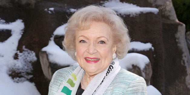LOS ANGELES, CA - DECEMBER 11: Betty White attends Betty 'White Out' Tour at The Los Angeles Zoo with The Lifeline Program a