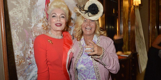 PARIS, FRANCE - SEPTEMBER 23: Rodica Paleologue Von Buta and Fiona Gelin attend the Hotel Westminster Shop Window Unveiling on September 23, 2015 in Paris, France. (Photo by Foc Kan/WireImage)