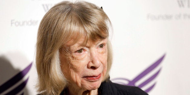 NEW YORK, NY - SEPTEMBER 24: Joan Didion attends The American Theatre Wing's 2012 Annual Gala at The Plaza Hotel on September 24, 2012 in New York City. (Photo by Jemal Countess/Getty Images)