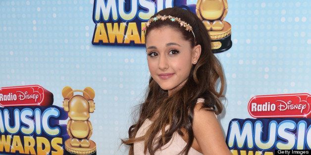 LOS ANGELES, CA - APRIL 27: Singer Ariana Grande arrives to the 2013 Radio Disney Music Awards at Nokia Theatre L.A. Live on April 27, 2013 in Los Angeles, California. (Photo by Alberto E. Rodriguez/Getty Images)