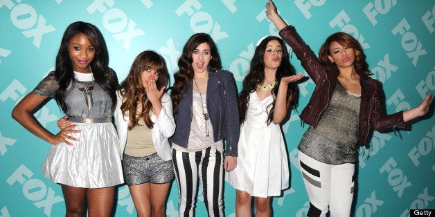 NEW YORK, NY - MAY 13: Music group Fifth Harmony attends the FOX 2103 Programming Presentation Post-Party at Wollman Rink in