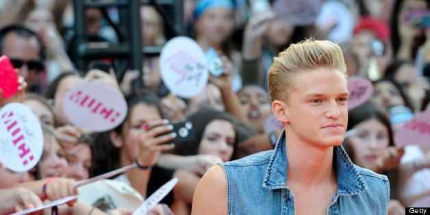 TORONTO, ON - JUNE 16: Cody Simpson arrives on the red carpet at the 2013 MuchMusic Video Awards at Bell Media Headquarters on June 16, 2013 in Toronto, Canada. (Photo by Jag Gundu/Getty Images)