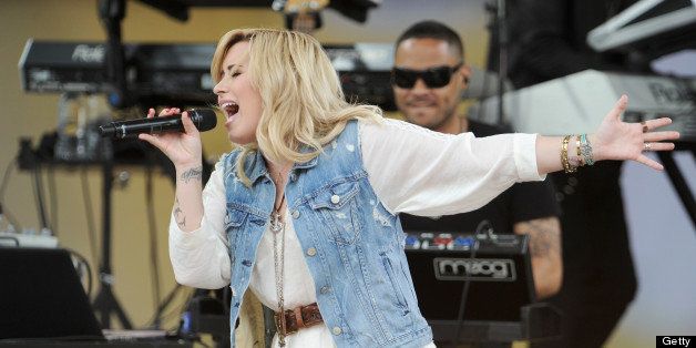 NEW YORK, NY - JUNE 28: Demi Lovato performs on ABC's 'Good Morning America' at Rumsey Playfield on June 28, 2013 in New York City. (Photo by Jamie McCarthy/WireImage)
