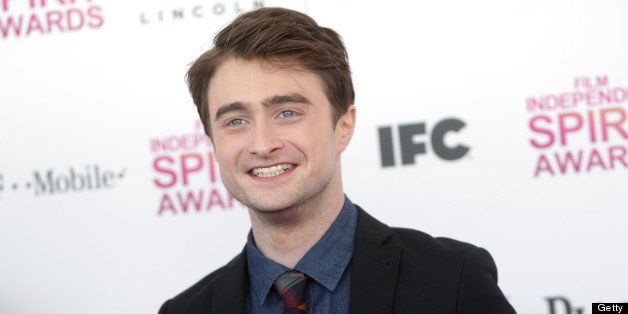 Actor Daniel Radcliffe arrives for the 2013 Film Independent Spirit Awards on February 23, 2013 in Santa Monica, California. AFP PHOTO/Mehdi TAAMALLAH (Photo credit should read MEHDI TAAMALLAH/AFP/Getty Images)