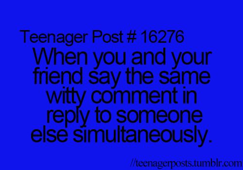 teenager posts about friends