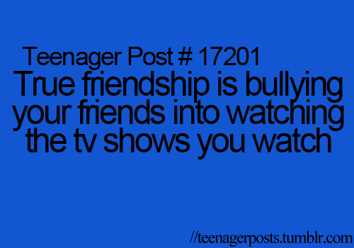 teenager posts about friends