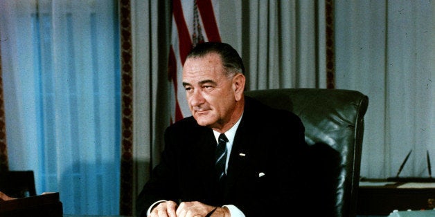 Politics, U,S,A, pic: 1960's, American President Lyndon B,Johnson at his desk, Democratic politician Lyndon B,Johnson, (1908-