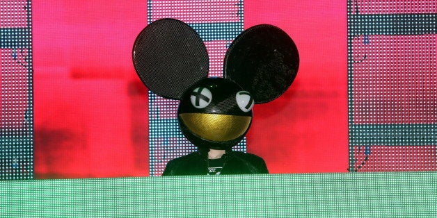 Joel Zimmerman aka Deadmau5 perform at the Gift at the Raymond James Stadium on Thursday December 26, 2013 in Tampa Florida.(Photo by John Davisson/Invision/AP)