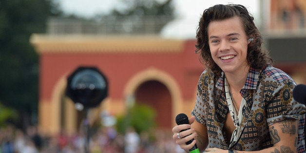 ORLANDO, FL - NOVEMBER 17: Harry Styles of One Direction appears on NBC's Today Show to release their new album 'Four' at Un