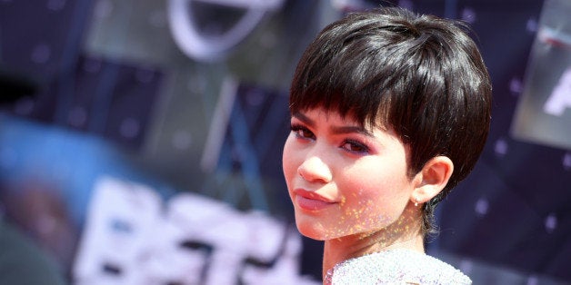 Zendaya arrives at the BET Awards at the Microsoft Theater on Sunday, June 28, 2015, in Los Angeles. (Photo by Richard Shotwe