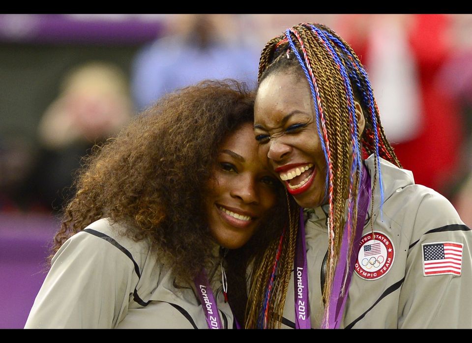 US Serena Williams (L) and Venus William