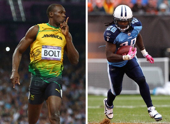 Titans RB Johnson thinks he's faster than Bolt