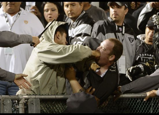 Raiders Fan Socked In Face In Violent Fistfight At Chargers Game