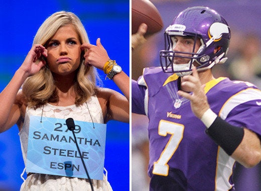 Vikings QB Christian Ponder and ESPN's Samantha Steele are engaged 