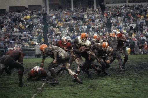 Life magazine photographers cover the first Super Bowl.