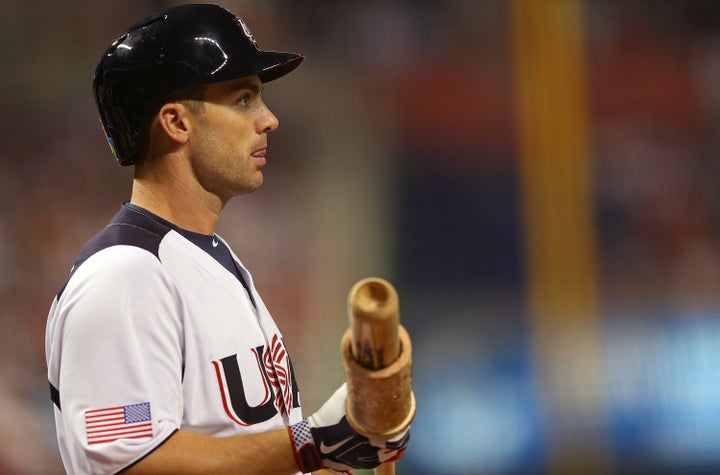 MIAMI, FL - MARCH 12: David Wright #5 of the United States looks on during a World Baseball Classic second round game agains
