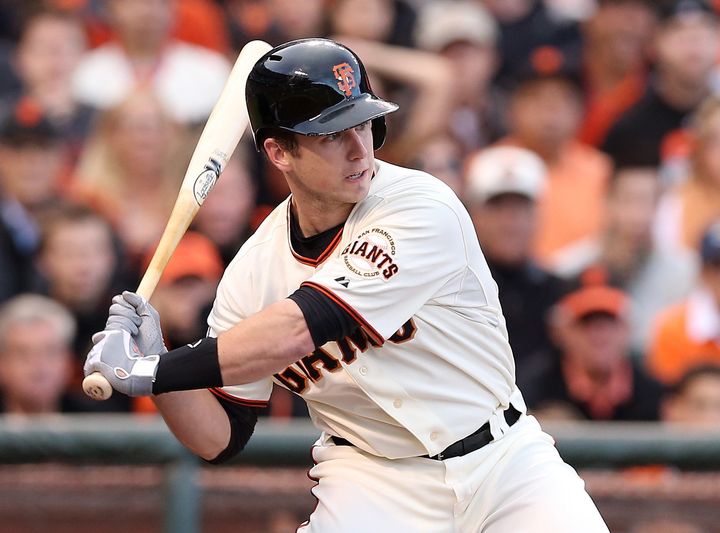 SAN FRANCISCO, CA - OCTOBER 24: Buster Posey #28 of the San Francisco Giants at bat against the Detroit Tigers during Game One of the Major League Baseball World Series at AT&T Park on October 24, 2012 in San Francisco, California. (Photo by Christian Petersen/Getty Images) 