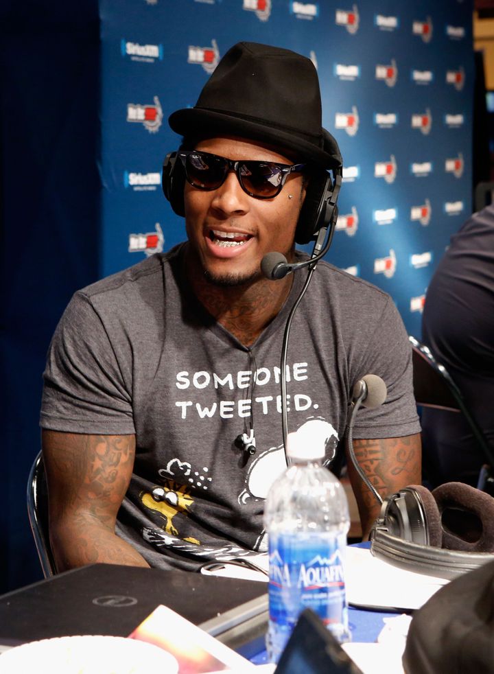 NEW ORLEANS, LA - FEBRUARY 01: NFL Player Stevie Johnson attends SiriusXM's Live Broadcast from Radio Row during Bowl XLVII week on February 1, 2013 in New Orleans, Louisiana. (Photo by Cindy Ord/Getty Images for Sirius)