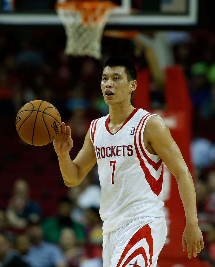 HOUSTON, TX - MARCH 22: Jeremy Lin #7 of the Houston Rockets brings the ball upcourt during the game against the Cleveland Cavaliers at Toyota Center on March 22, 2013 in Houston, Texas. NOTE TO USER: User expressly acknowledges and agrees that, by downloading and or using this photograph, User is consenting to the terms and conditions of the Getty Images License Agreement. (Photo by Scott Halleran/Getty Images)