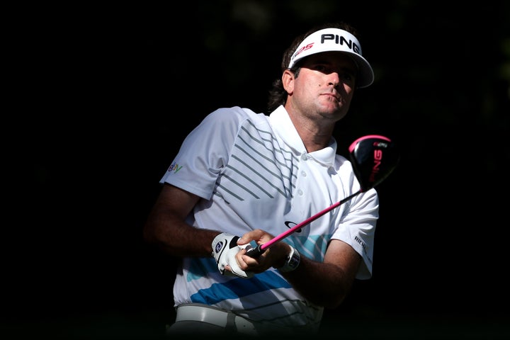 AUGUSTA, GA - APRIL 12: Bubba Watson of the United States hits a a tee shot on the 11th hole during the second round of the 2013 Masters Tournament at Augusta National Golf Club on April 12, 2013 in Augusta, Georgia. (Photo by Andrew Redington/Getty Images)