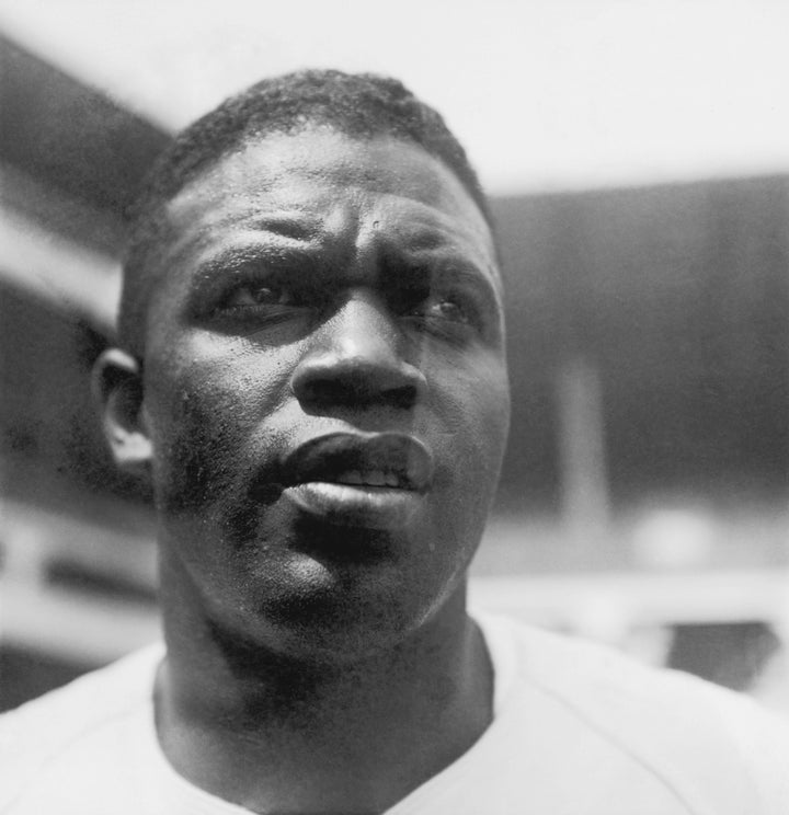 American baseball player Jackie Robinson (1919 - 1972) during his time with the Brooklyn Dodgers, 28th August 1949. (Photo by Hulton Archive/Getty Images)