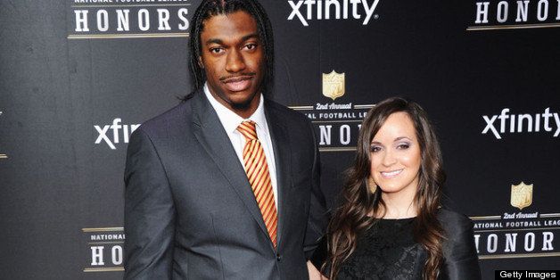 NEW ORLEANS, LA - FEBRUARY 02: NFL player Robert Griffin III (L) and Rebecca Liddicoat attend the 2nd Annual NFL Honors at Mahalia Jackson Theater on February 2, 2013 in New Orleans, Louisiana. (Photo by Jamie McCarthy/Getty Images)