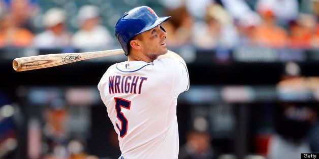 NEW YORK, NY - JUNE 09: David Wright #5 of the New York Mets in action against the Miami Marlins at Citi Field on June 9, 2013 in the Flushing neighborhood of the Queens borough of New York City. The Marlins defeated the Mets 8-4 in ten innings. (Photo by Jim McIsaac/Getty Images) 