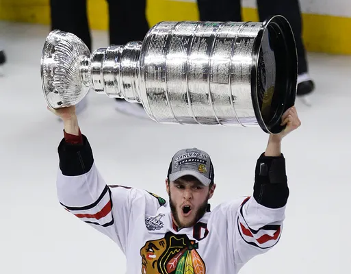 Look: Blackhawks players put their babies in the Stanley Cup