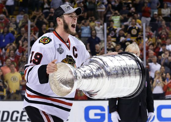 Photo: Baby is not impressed at all with the Stanley Cup 