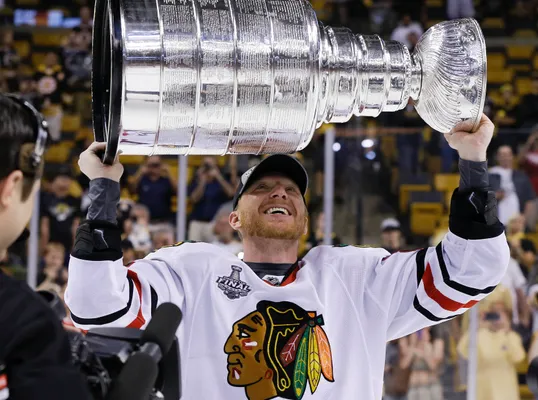 Look: Blackhawks players put their babies in the Stanley Cup