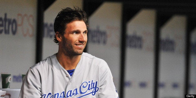 ST. PETERSBURG, FL - JUNE 13: Outfielder Jeff Francoeur #21 of the Kansas City Royals sets for play against the Tampa Bay Rays June 13, 2013 at Tropicana Field in St. Petersburg, Florida. The Royals won 10 - 1. (Photo by Al Messerschmidt/Getty Images)