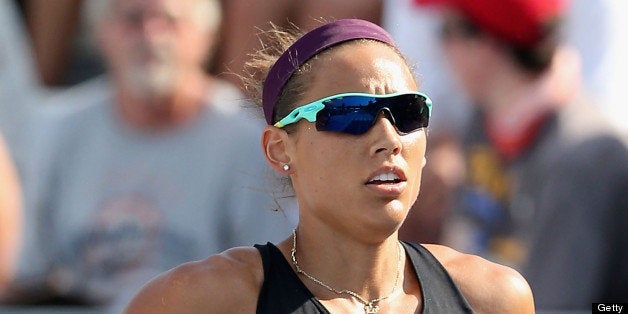 DES MOINES, IA - JUNE 21: Lolo Jones before competing in the Women's 100 Meter Hurdles on day two of the 2013 USA Outdoor Tr