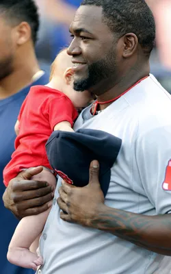 VIDEO: David Ortiz Got Stuck Holding a Baby During the National Anthem