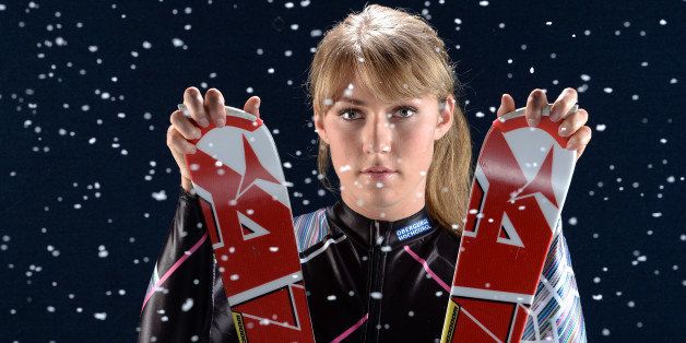 WEST HOLLYWOOD, CA - APRIL 27: Alpine skier Mikaela Shiffrin poses for a portrait during the USOC Portrait Shoot on April 27, 2013 in West Hollywood, California. (Photo by Harry How/Getty Images) 