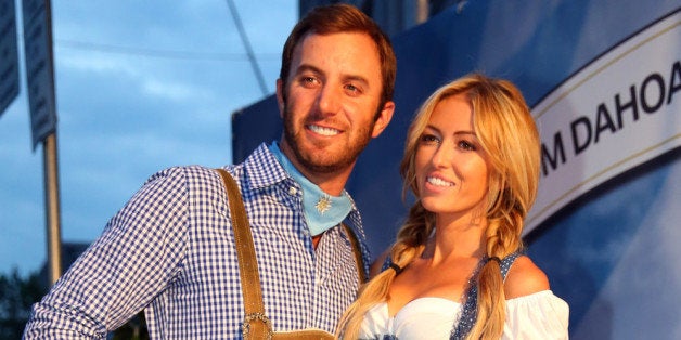 MUNICH, GERMANY - JUNE 21: Dustin Johnson attends with Paulina Gretzky the BMW International Open 25th Anniversary Party at