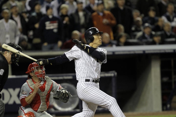 Matsui, an Old Hand, Comes Through at New Stadium - The New York Times