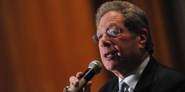 NEW YORK - NOVEMBER 23: Yankees Broadcaster John Sterling inside at a screening of the '2009 World Series Film: Philadelphia Phillies vs. New York Yankees' at the Ziegfeld Theatre on November 23, 2009 in New York City. (Photo by Henry S. Dziekan III/Getty Images)