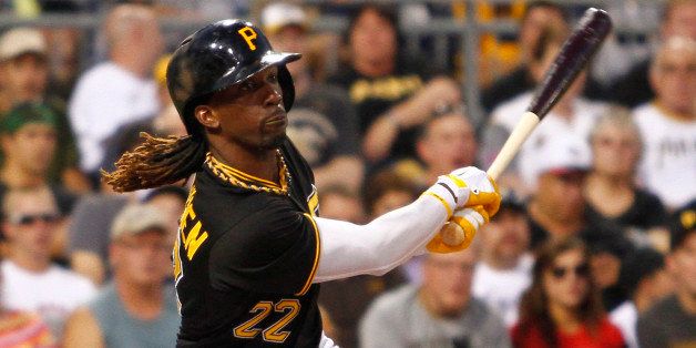 PITTSBURGH, PA - AUGUST 29: Andrew McCutchen #22 of the Pittsburgh Pirates plays against the Milwaukee Brewers during the game on August 29, 2013 at PNC Park in Pittsburgh, Pennsylvania. (Photo by Justin K. Aller/Getty Images)