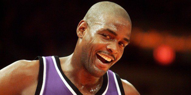 UNITED STATES - JANUARY 04: Sacramento Kings' Chris Webber gets the last laugh over the New York Knicks at Madison Square Gadren. The Knicks lost, 105-98. (Photo by Keith Torrie/NY Daily News Archive via Getty Images)