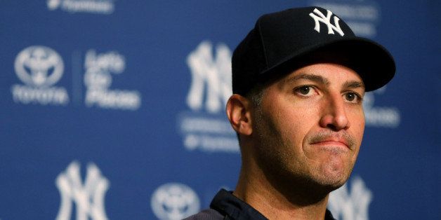 NEW YORK, NY - SEPTEMBER 20: Andy Pettitte #46 of the New York Yankees announces his retirement during a press conference before the game against the San Francisco Giants on September 20, 2013 at Yankee Stadium in the Bronx borough of New York City. Pettitte will retire at the end of the season. (Photo by Elsa/Getty Images)