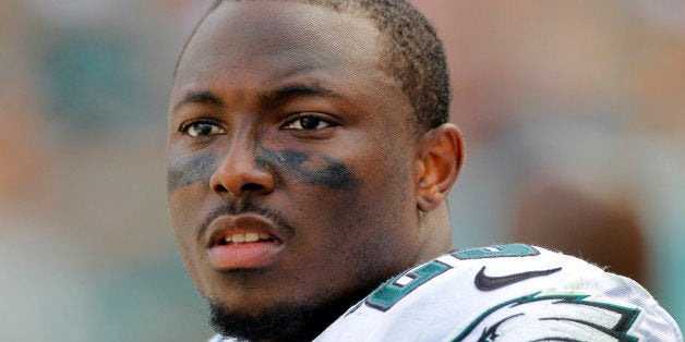 PHILADELPHIA - SEPTEMBER 15: LeSean McCoy #25 of the Philadelphia Eagles watches from the sideline during a game against the San Diego Chargers on September 15, 2013 at Lincoln Financial Field in Philadelphia, Pennsylvania. The Chargers won 33-30. (Photo by Hunter Martin/Philadelphia Eagles/Getty Images)