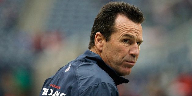 HOUSTON, TX - NOVEMBER 24: Head coach Gary Kubiak of the Houston Texans waits on the field before the game against the Jacksonville Jaguars at Reliant Stadium on November 24, 2013 in Houston, Texas. (Photo by Scott Halleran/Getty Images)